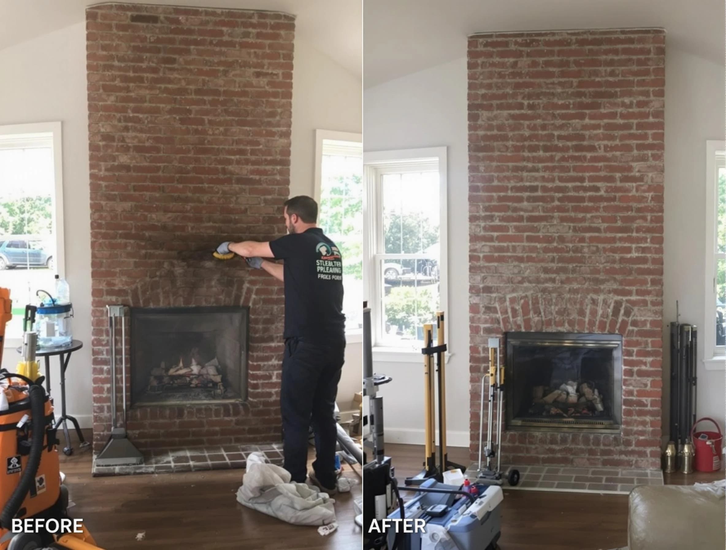 Finished chimney sweeping service by Belvedere Park Chimney Sweep in Belvedere Park, GA