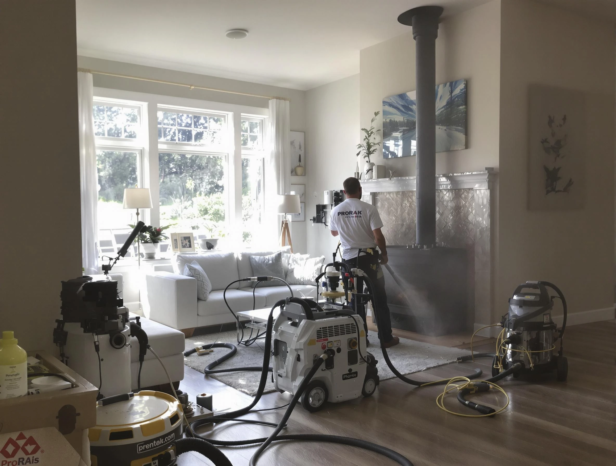 Soot removal service by Belvedere Park Chimney Sweep for a fireplace in Belvedere Park, GA